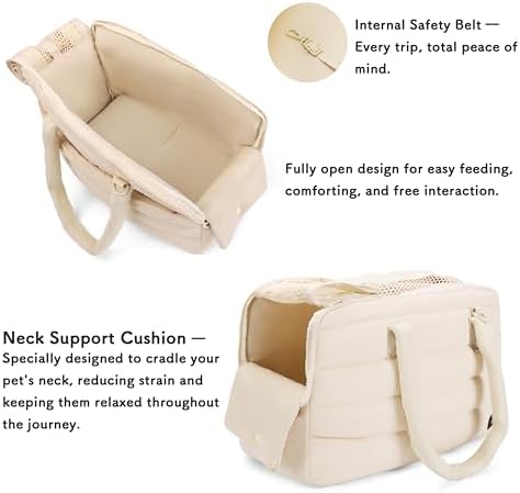 Dog Purse Carrier for Small Dog Cat up to 13lbs, Lightweight Pet Carrier - Image 6