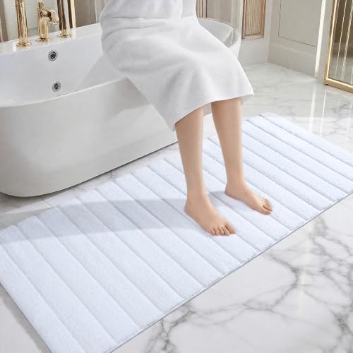 AROGAN Luxury Long Bathroom Runner Rugs 24x72 Inch Bath Rug Non Slip - Image 2