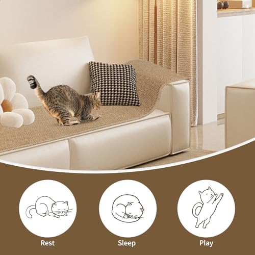FHTONGE 71x15.8" Thickened Cat Wall Climbing Carpet - Image 7