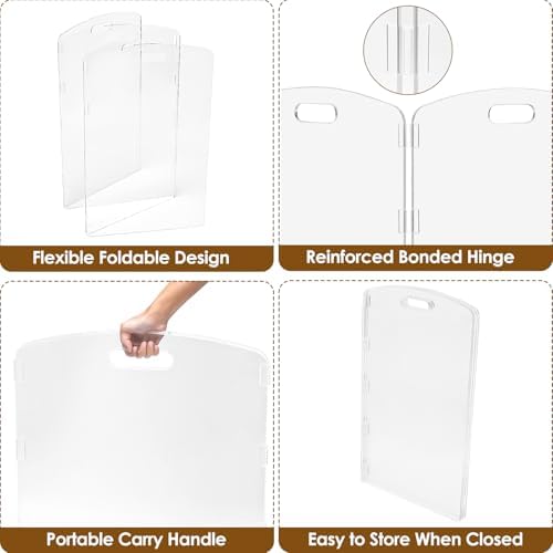 Modern Frame Clear Acrylic Freestanding Dog Gate - Image 6