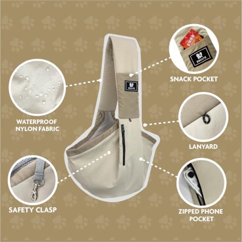 Dog Carrier Sling for Small Dogs & Cats, Puppy Sling Bag - Image 3