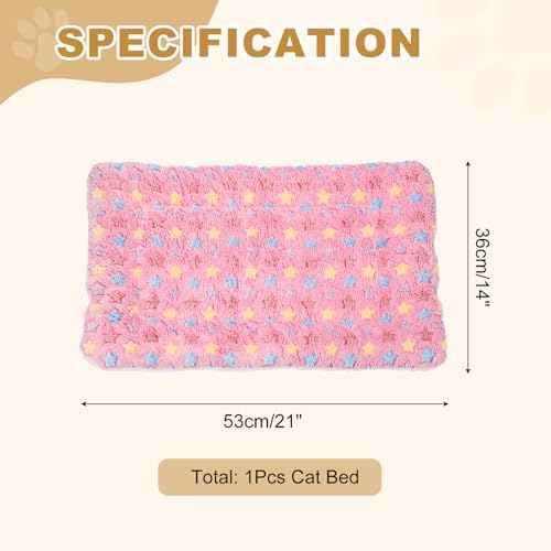 Dog Cat Bed Mat, Soft Coral Fleece Pet Cushion Pad - Image 2