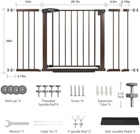 Mumeasy 29.7–51 Inch Extra Wide Baby Gate - Image 2