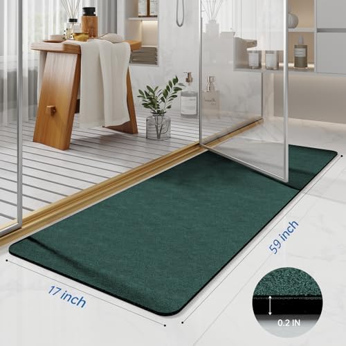 Extra Long Bath Rugs 59x17-Diatomaceous Earth Bath Mats - Image 2