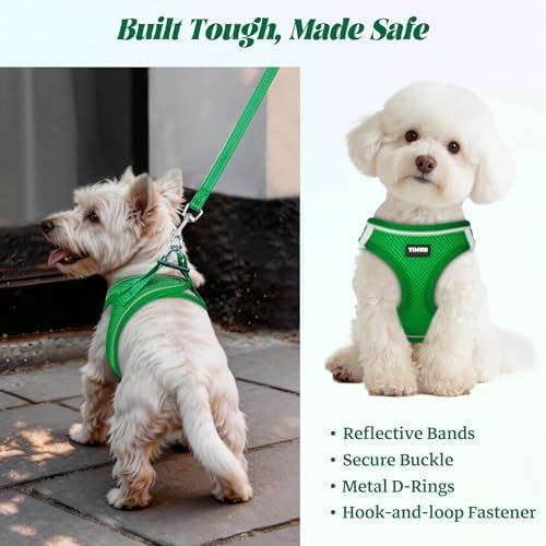 No Pull Dog Puppy Harness and Leash Set Reflective Mesh Vest XX-Small - Image 5