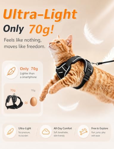 Cat Harness and Leash Set, Escape Proof Kitten Harness - Image 6