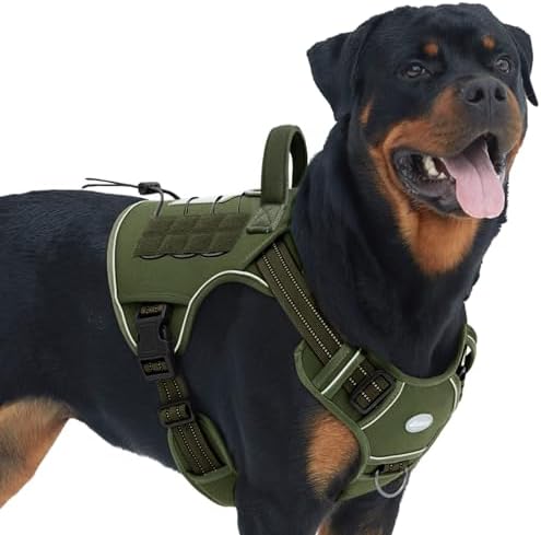 AUROTH Dog Harness for Large Dogs, No Pull Tactical Dog Vest Heavy Duty by AurothPets