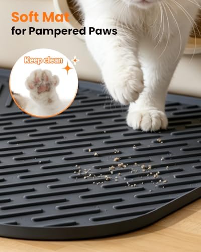 Cat Litter Mat, Silicone Waterproof Litter Trapping Mat - Image 4