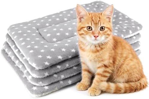 4 Pack Cat Bed Mat, Washable Sleeping Pad by HeNdShe