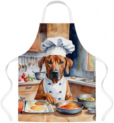 Caroline's Treasures Rhodesian Ridgeback The Chef Apron Cooking Kitchen Server by CarolinesTreasures