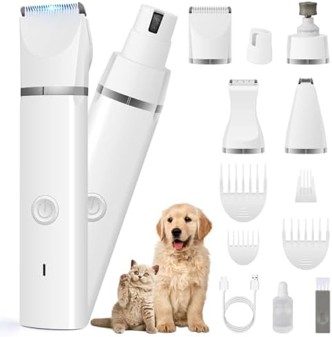 Veeconn 4 in 1 Dog Clippers Grooming Kit by VeeconnPetSupplies