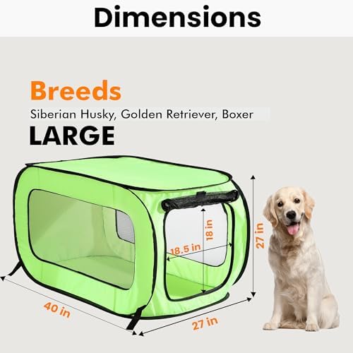 Portable Collapsible Pop Up Kennel - Image 2