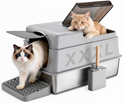 KalraMay Extra Large XXXL Stainless Steel Litter Box by Unknown