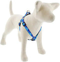 Lupine Reflective Step in Dog Harness 3/4" Wide Blue Paws by LupinePet