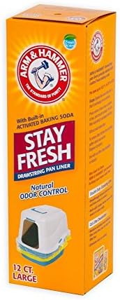 Arm and Hammer Drawstring Cat Litter Box Liners, Large Size, 12 Pack by Petmate