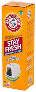 Arm and Hammer Drawstring Cat Litter Box Liners, Large Size, 12 Pack by Petmate