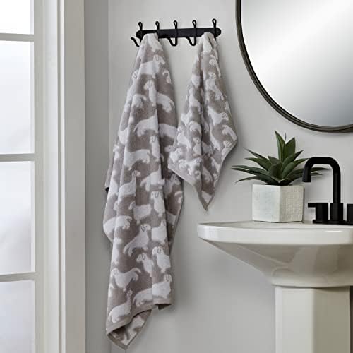 SKL Home Dog Bath Towel, 100% Cotton, Reversible - Image 5