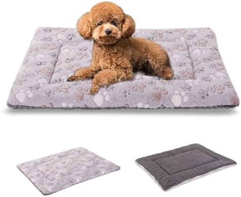 BVAGSS Reversible Dog Crate Pad, Memory Foam Pet Bed Mat, Soft Warm Machine by BVAGSS