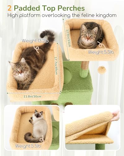 Globlazer 80in Cactus Cat Tree Tower - Image 2