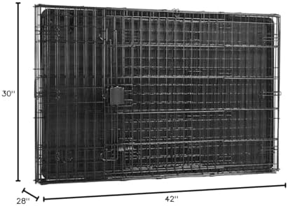 Amazon Basics Portable, Collapsible Metal Wire Dog Crate - Image 5