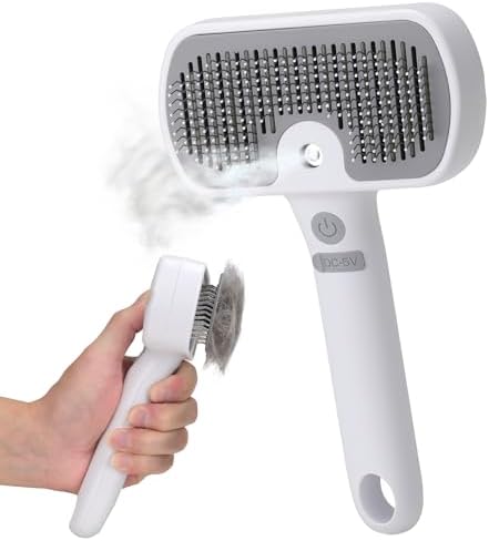 Pet Steam Brush, 3-in-1 Dog & Cat Grooming Comb by Unknown
