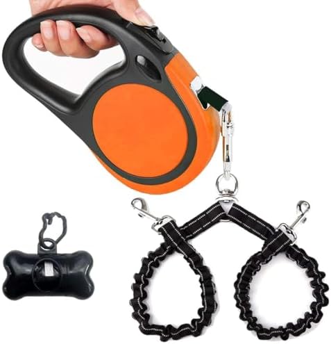 Dual Retractable Dog Leash for Small Breed by Unknown