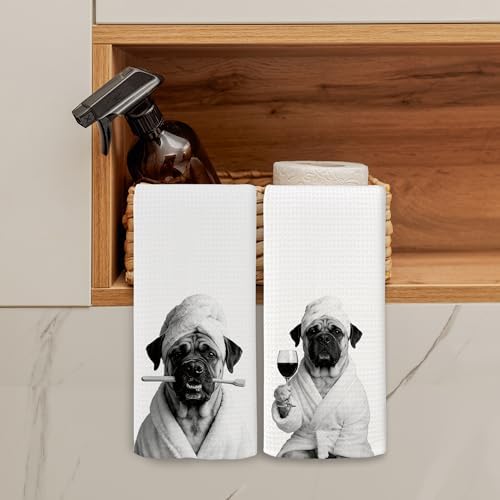 Dog Kitchen Towels Decor Set of 2 - Image 3