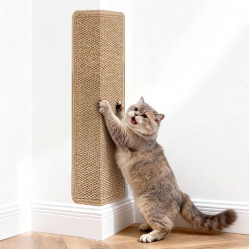 ENONCI Corner Cat Scratcher, 30x11.8 Furniture Furniture Protector Couches & by ENONCI