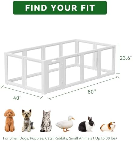 EVERFRONT Clear Acrylic Dog Playpen - Image 6