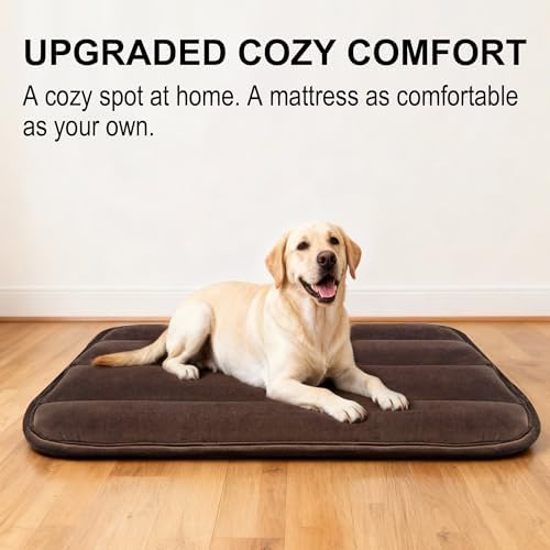 pobopobo Dog Crate Pad, Ultra Soft & Anti-Slip Kennel Mat, Secure Fit - Image 2