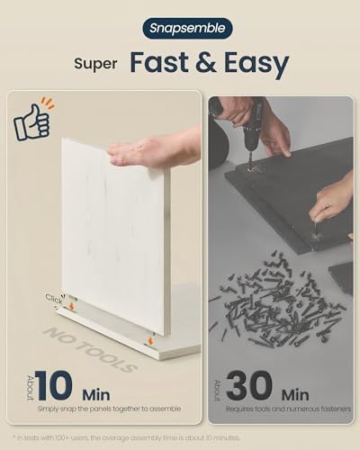 SONGMICS Home Toolless Assembly Litter Box Enclosure, Cat House - Image 3