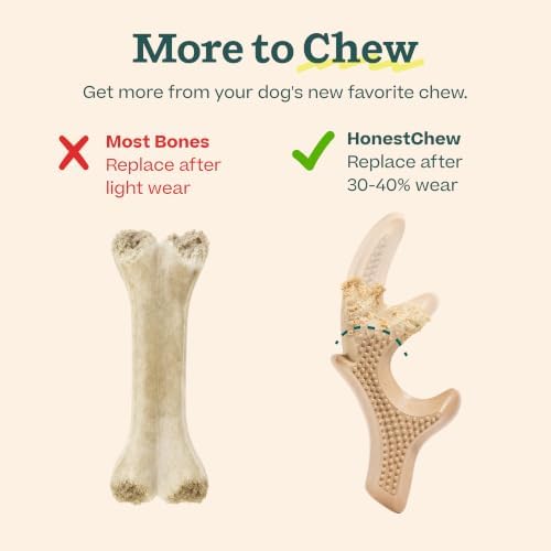 WOOF HonestChew Antler Dog Chew Toy - Image 6