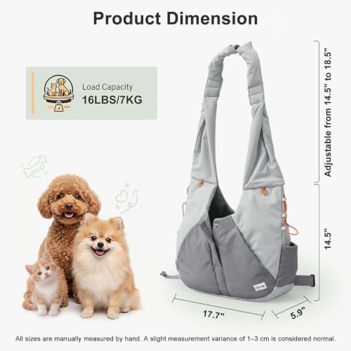 FURTIME Dog Sling Carrier, Puppy Sling - Image 3