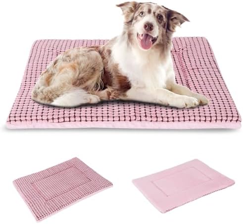 BVAGSS Reversible Dog Crate Pad, Memory Foam Pet Bed Mat, Soft Warm Machine by BVAGSS