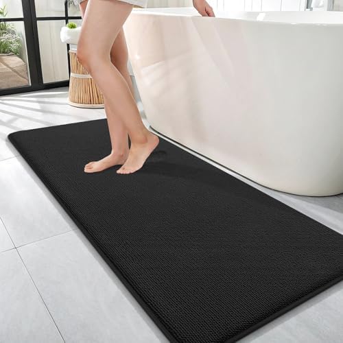 OLANLY Memory Foam Bathroom Runner Rugs 47x17, Absorbent Long Mat by OLANLY