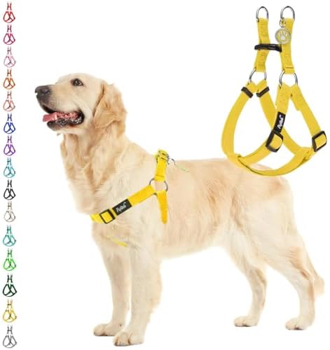 PUPTECK No Pull Dog Harness Medium Sized Step-in Adjustable Puppy Vest by PUPTECK