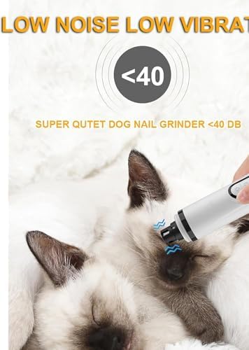 Nail Grinder, Upgraded Silent Dog Nail Grinder, Cordless Grooming Pro Nail - Image 5