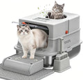 XL Stainless Steel Cat Litter Box by TEKEPL