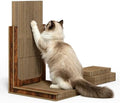 Deluxe Replaceable Cardboard Cat Scratcher, Easy Assembly & 3-Second Swap by IMMHABI
