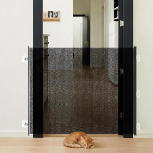 Retractable Dog Gate No Drill, 37 x 70 Inches - Image 4