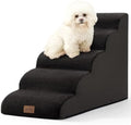 COZY KISS Wide Dog Stair for Small Dog 22.6" H, 5 Step Pet Ramp for Bed by COZYKISS