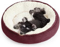 Love's cabin Round Donut Cat and Dog Cushion Bed, 24in Pet Bed by Lovescabin