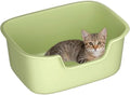 Large Open Cat Litter Box with High Sides, Anti-Splashing by Unknown