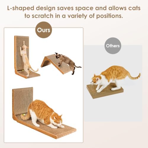 EHEYCIGA Extra Wide 16.5in Cardboard Cat Scratcher - Image 3