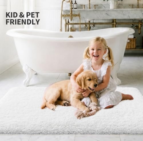 ILANGO Bathroom Rugs 36" × 24", Extra Soft Absorbent Microfiber Bath Rugs - Image 2
