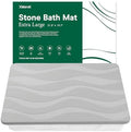 XMarrat Extra Large Stone Bath Mat, Diatomaceous Earth Mat, 31.5"x19.7" by XMarrat