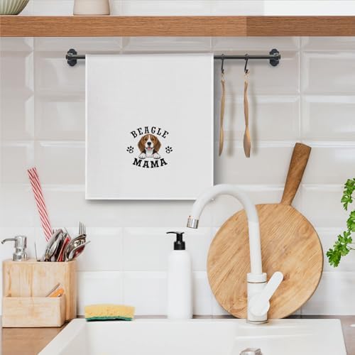 Beagle Kitchen Towels, Dog Mama Beagle Gifts - Image 5