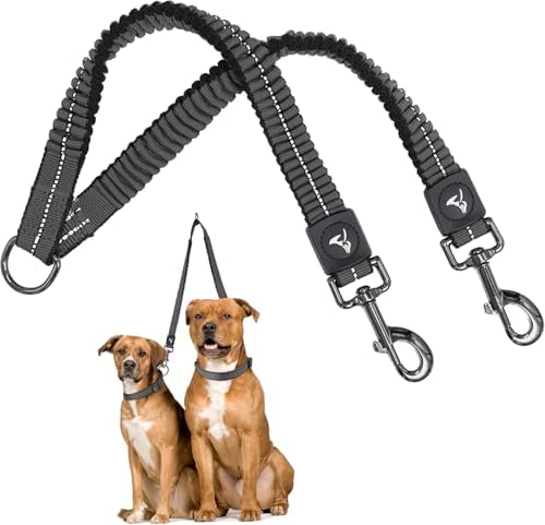 Double Dog Leash for Small Dogs | Nylon Dual Dog Leash by KRUZPET