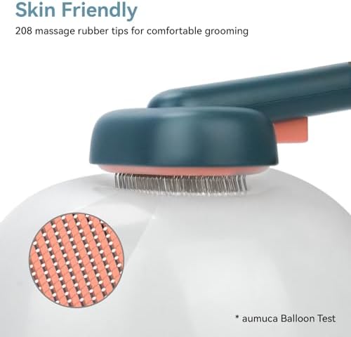 Aumuca Skin Friendly Self-Cleaning Slicker Brush - Image 3