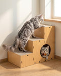 Cat Scratcher, 19.7” Cardboard Pet Stairs by KinoTail